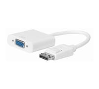 Microconnect DPVGA15CMW câble vidéo et adaptateur 0,15 m VGA (D-Sub) DisplayPort Blanc