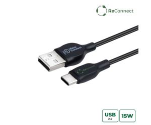 Microconnect ECO-USB3.1CCHAR05B câble USB USB 2.0 0,5 m USB A USB C Noir