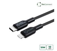 Microconnect ECO-USB3.1CL1 câble Lightning 1 m Noir