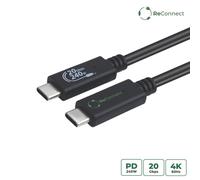 Microconnect ECO-USB3.2CC1.5 câble USB USB 3.2 Gen 2x2 1,5 m USB C Noir