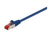 MicroConnect - Câble réseau - RJ-45 (M) pour RJ-45 (M) - 25 cm - paire torsadée écrantée (F/UTP) - CAT 6 - bloqué - bleu