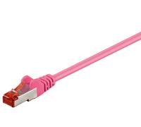 Microconnect - F/UTP CAT6 0.25 m Pink PVC