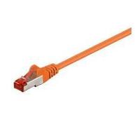 MicroConnect - Câble réseau - RJ-45 (M) pour RJ-45 (M) - 1 m - paire torsadée écrantée (F/UTP) - CAT 6 - moulé, bloqué - orange