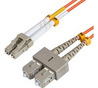 MicroConnect - Câble réseau - LC/UPC multimode (M) pour SC/UPC multimode (M) - 2 m - fibre optique - 62,5 / 125 microns - OM1