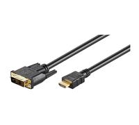 Microconnect HDM191813 câble vidéo et adaptateur 3 m HDMI Type A (Standard) DVI-D Noir