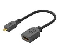 Microconnect HDM19F19MMC changeur de genre de câble HDMI Type D (Micro) HDMI Noir