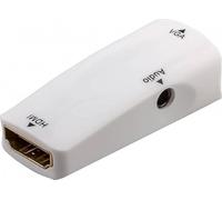 Microconnect HDMFVGAFWA Adaptateur de câbles HDMI VGA + Audio Blanc Adaptateur de câble (HDMI, VGA + Audio, Female Connector/Female Connector, Blanc