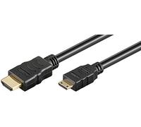 MicroConnect - Câble HDMI avec Ethernet - 19 pin mini HDMI Type C mâle pour HDMI mâle - 1 m - noir