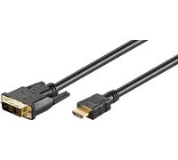 MicroConnect HDMI 19 - DVI-D 18+1 1m M-M
