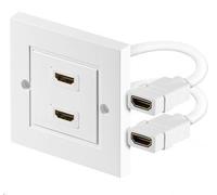 MicroConnect - HDMI Wall socket 2 port white - Autre