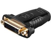 Microconnect HDMIDVIFF HDMI DVI-I Kabeladapter Schwarz - Kabeladapter (HDMI, DVI-I, Buchse/Buchse, Schwarz)