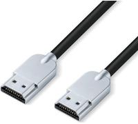 Microconnect HDMISUPERSLIM015M Câble HDMI 1.5 m HDMI type A (standard) Noir, métallique