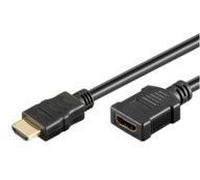 MicroConnect High Speed HDMI with Ethernet - Câble d'extension HDMI avec Ethernet - HDMI femelle pour HDMI mâle - 1 m