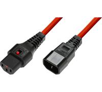 MicroConnect IEC Lock C13 to C14 2m (MC-C13C14LOCK-2M)
