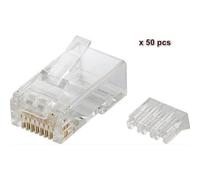 Microconnect KON505-50 connecteur de fils RJ45 Translucide