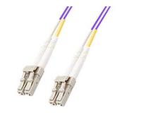 Microconnect LC/PC-LC/PC, 2M, 50/125, MM, Duplex câble de fibre optique Violet