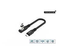 Microconnect MC-LS-USB4CC0.15-A câble USB USB4 Gen 3x2 0,15 m USB C 240 W Noir