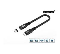 Microconnect MC-LS-USB4CC0.15 câble USB USB4 Gen 3x2 0,15 m USB C 240 W Noir