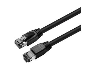 Microconnect MC-SFTP80025S câble de réseau Noir 0,25 m Cat8.1 S/FTP (S-STP)