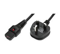Microconnect MC-UKC132B câble électrique Noir 2 m Prise d'alimentation type G Coupleur C13
