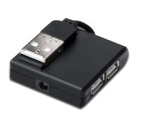 Microconnect MC-USB2.0HUB4P hub & concentrateur USB 2.0 400 Mbit/s Noir