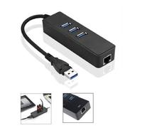 MicroConnect Hub USB 3.0 MC-USB3.0HUBWETH – Gigabit Ethernet, Type-A, Noir