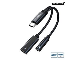 Microconnect MC-USBC-AUDIOCF câble vidéo et adaptateur 0,13 m Argent