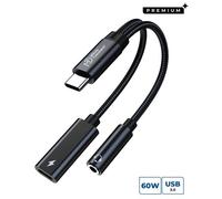 Microconnect MC-USBC-AUDIOCF câble vidéo et adaptateur 0,13 m Argent