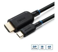 Microconnect MC-USBCHDMI3 câble vidéo et adaptateur 3 m USB C HDMI Noir
