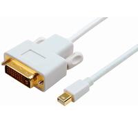 Microconnect MDPDVI2 câble vidéo et adaptateur 2 m DVI-D Mini DisplayPort Blanc