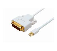 Microconnect MDPDVI2 câble vidéo et adaptateur 2 m DVI-D Mini DisplayPort Blanc