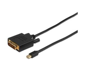 Microconnect MDPDVI2B câble vidéo et adaptateur 2 m Mini DisplayPort DVI-D Noir