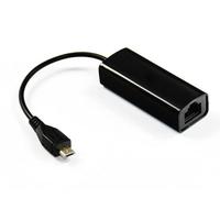 MicroConnect micro USB - RJ-45 Noir