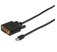 Microconnect MDPDVI1B câble vidéo et adaptateur 1 m Mini DisplayPort DVI-D Noir
