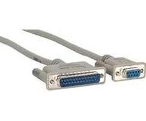 MicroConnect ModemCable DB9-DB25 (3M) câble de réseau Gris - Câbles de réseau (3 m, Gris)