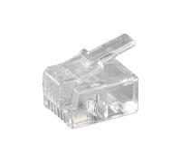 MicroConnect - Modular Plug RJ11 6P4C, 10pcs - Prise RJ45 & accessoires
