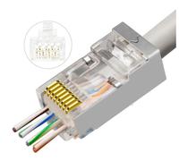 MicroConnect Module EZ RJ45 CAT6a Connecteur 50 pièces