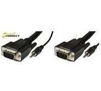 Microconnect MONGG10BMJ 10m VGA (D-Sub) + 3.5mm VGA (D-Sub) + 3.5mm Noir Câble VGA (MONGG10BMJ)