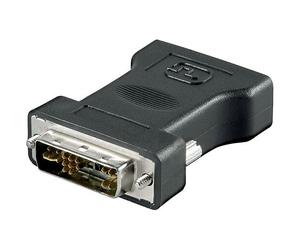 Microconnect MONJK changeur de genre de câble DVI-I VGA Noir