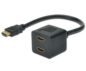 Microconnect monjk8 0.2 m HDMI 2 X câble HDMI - Cables HDMI (0,2 m, HDMI Type A (Standard), 2 X HDMI Type A (Standard), Noir)