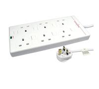 MicroConnect - 6-way UK Socket 2M White - Barres d'alimentation