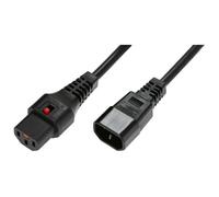 Microconnect PC1003 câble électrique Noir 1,5 m Coupleur C13 Coupleur C14