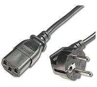 Microconnect PE010410 câble électrique Noir 1 m CEE7/7 Coupleur C13 - Cables électriques (1 m, Male connector / Male connector, CEE7/7, Coupleur C13, H05VV-F, Noir)