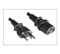 Microconnect PE010418BRAZIL câble électrique Noir 2,1 m Câble d'alimentation type n Coupleur C13