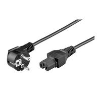 Microconnect PE010420 câble électrique Noir 3 m Prise d'alimentation type E+F Coupleur C15
