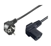 Microconnect PE010530 câble électrique Noir 3 m Prise d'alimentation type E+F Coupleur C13