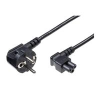 Microconnect PE010830A câble électrique Noir 3 m Coupleur C5 CEE7/7