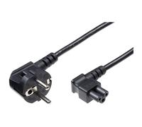 Microconnect PE010830A câble électrique Noir 3 m Coupleur C5 CEE7/7