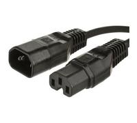 Microconnect PE011410 câble électrique Noir 1 m Coupleur C14 Coupleur C15