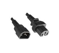 Microconnect PE011420HT Câble Male Connector/Female Connector, Coupleur C14 Coupleur C15 Noir
